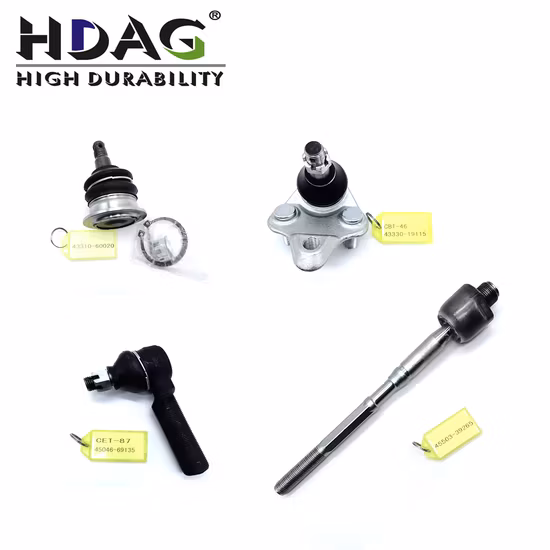 Hdag popular barra de direção da extremidade da cremalheira braço de controle da barra oscilante articulação esférica para toyota oem 43310-60020 43330-19115 45046-69135 45503-39265
